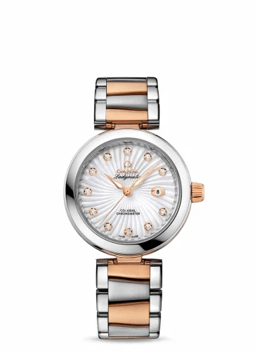 Omega LadyMatic Co-Axial 34 Stainless Steel / Red Gold / MOP / Bracelet 425.20.34.20.55.001 (42520342055001)